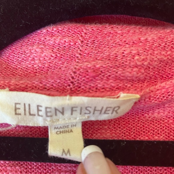 EILEEN FISHER BARBIE Y2K SHORT SLEEVE LIGHTWEIGHT SWEATER PRE LOVED XLNT Med l - Picture 3 of 4